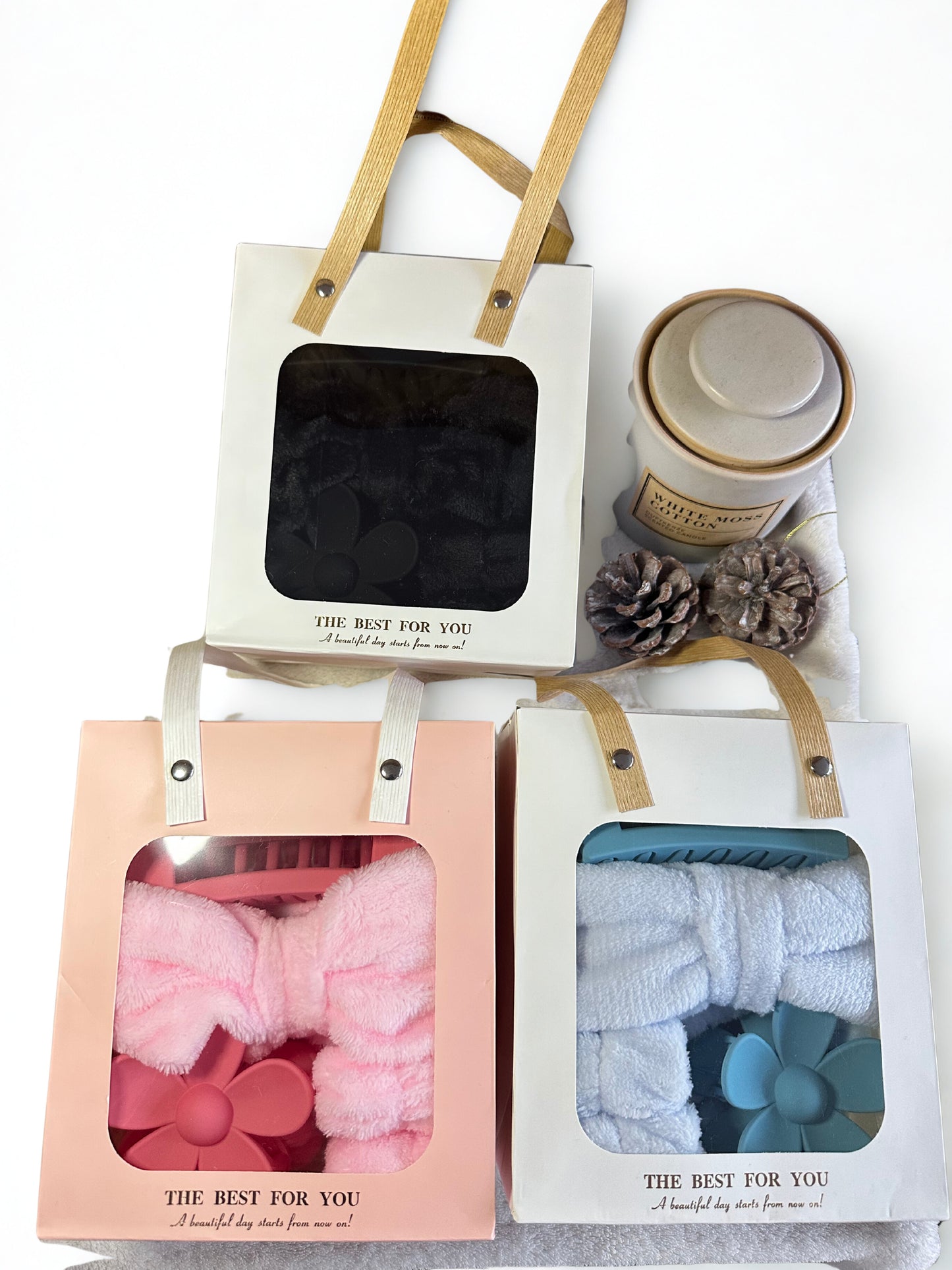 8pcs Women'S Hair Accessory Set, Suitable for Face Wash & Spa, Solid Color, Women'S Day Gift Idea