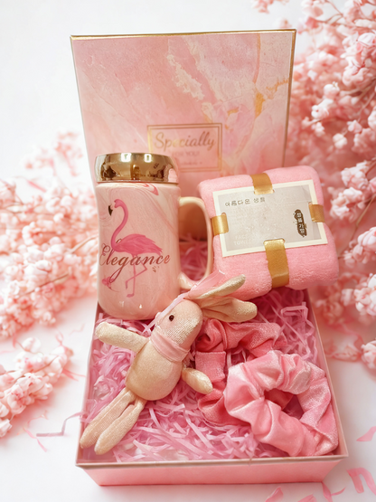 Gift Box Sets for Women with love Souvenir Present Cup and Towel Set