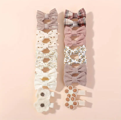 (22-piece in Box )set of girl's accessories includes cute hairpins and 2 ponytails, perfect for gifting on birthdays or any special day this with box included.